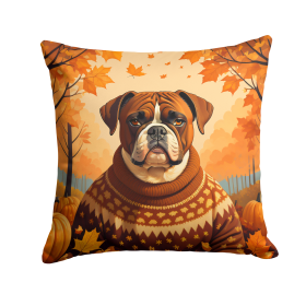 Boxer Fall Throw Pillow