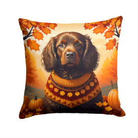 Boykin Spaniel Fall Throw Pillow