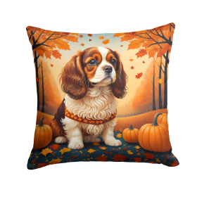 Cavalier Spaniel Fall Throw Pillow