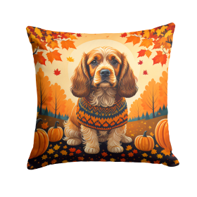 Cocker Spaniel Fall Throw Pillow