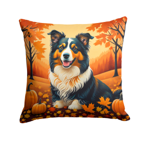 Collie Fall Throw Pillow