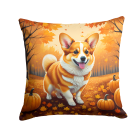 Corgi Fall Throw Pillow