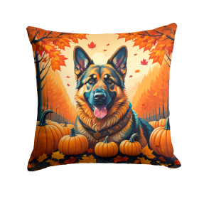 German Shepherd Fall Throw Pillow