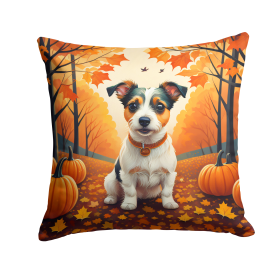 Jack Russell Terrier Fall Throw Pillow