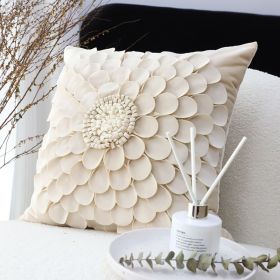 SOGA 45cm Pillow Sunflower Cover 100% Cotton Covers Linen Case Cushion Throw Pillow