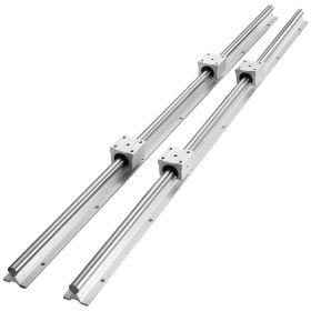 VEVOR Linear Guide Rail Set, SBR16 800mm, 2 PCS 31.5 in/800 mm SBR16 Guide Rails and 4 PCS SBR16UU Slide Blocks