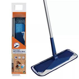 2-in-1 Wet + Dry Floor Sweeping + Mopping - 1 Mop, 1 Reusable Sweeping Pad, 1 Reusable Mopping Pad