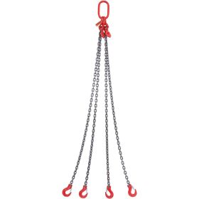 VEVOR Chain Sling, 11000 lbs Weight Capacity, 5/16'' x 5' G80 Lifting Chain with Grab Hooks, DOT Certified