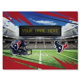 [Personalization Only] Official NFL Texans - 62" x 84" Personalized Washable Rug