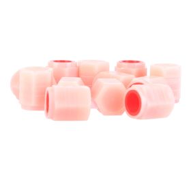 12Pcs Car Tire Valve Stem Caps Luminous Dustproof Stem Tyre Covers for Cars SUVs Truck Motorcycles Bicycles (Option: Red)